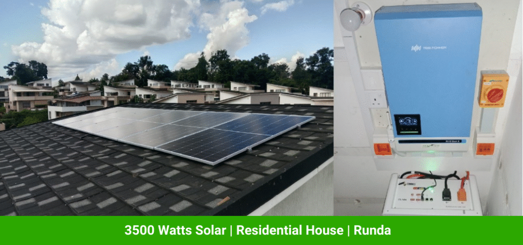3500 Watts Solar | Residential House | Runda
