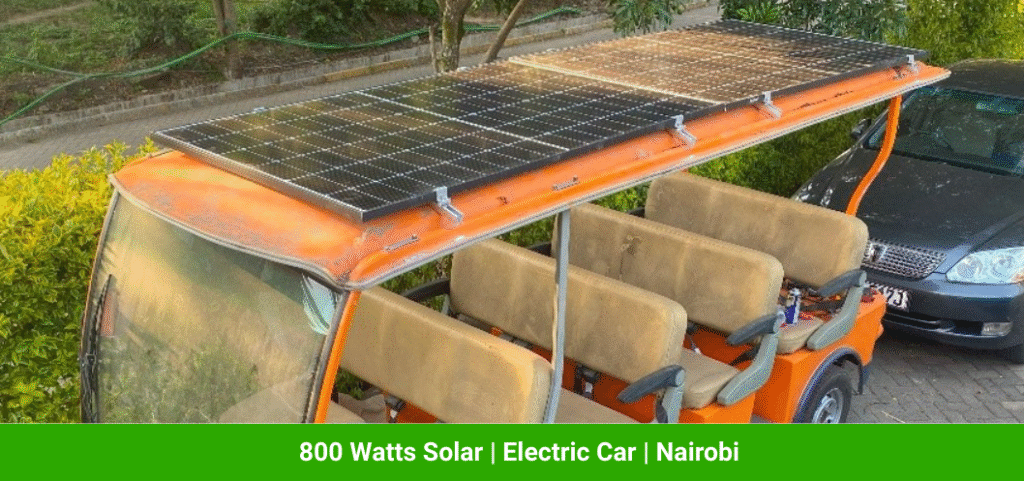 800 Watts Solar |Electric Car | Nairobi