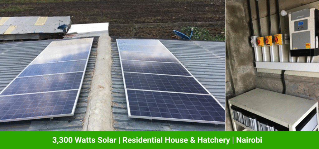 3,300 Watts Solar | Residential House & Hatchery | Nairobi