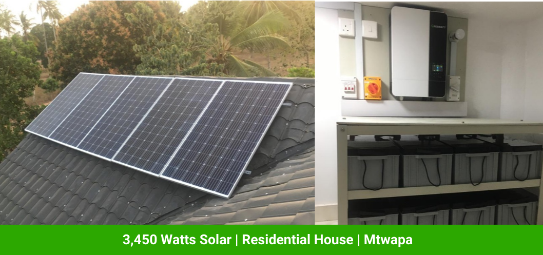 3,450 Watts Solar | Residential House | Mtwapa