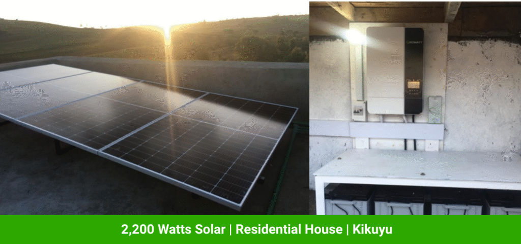 2,200 Watts Solar | Residential House | Kikuyu
