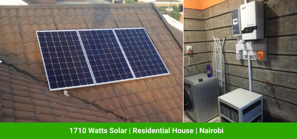1710 Watts Solar | Residential House | Nairobi